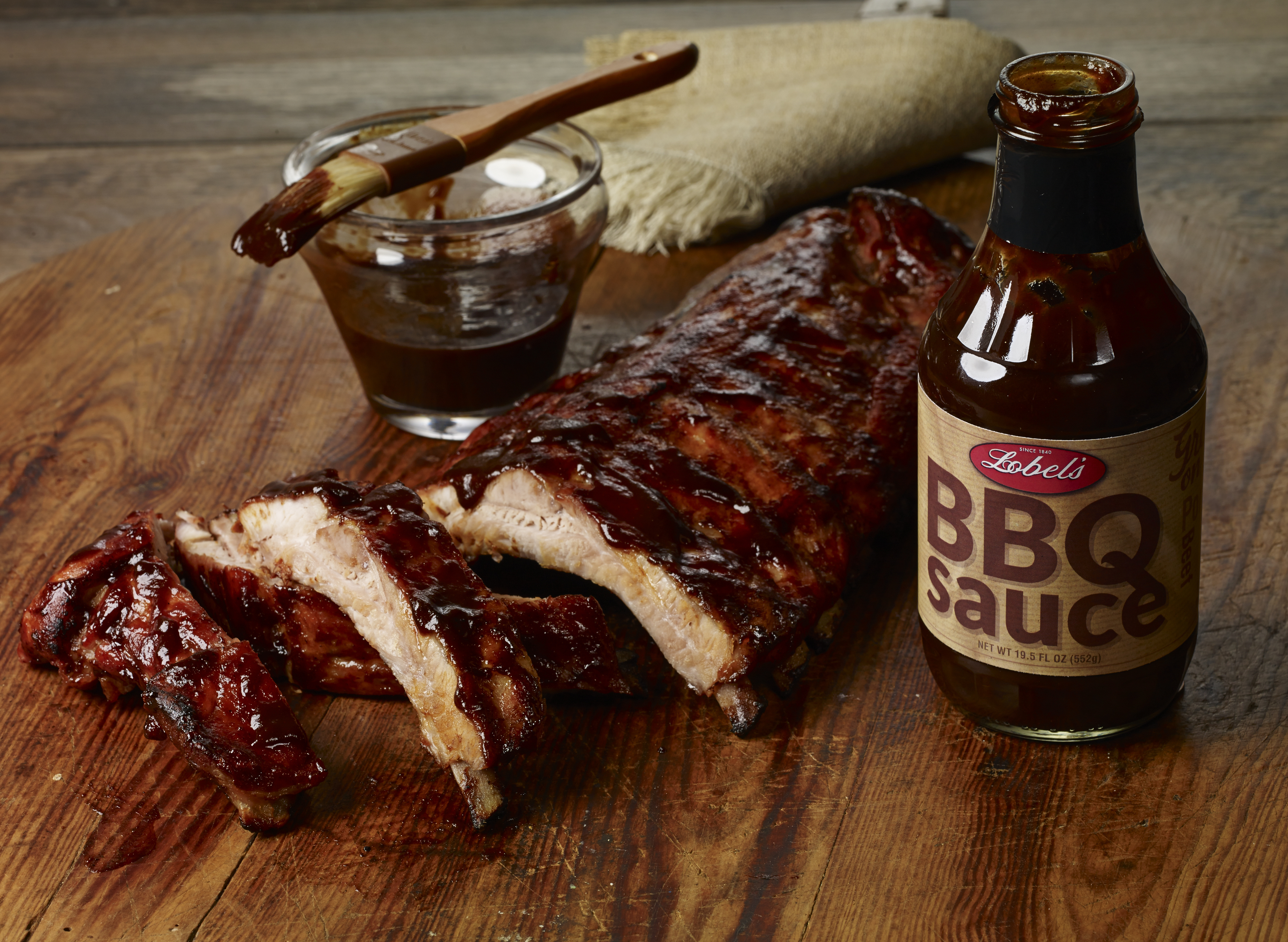 pork ribs with bbq sauce